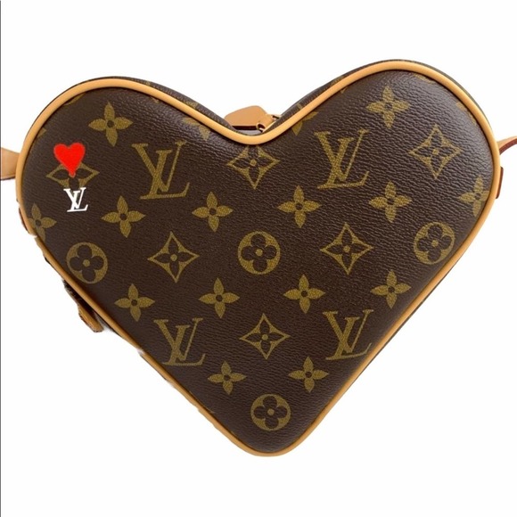 Louis Vuitton Heart bag Sac Coeur Game On Monogram Crossbody LV Rare Limited Ed - Picture 14 of 14